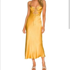 Shona Joy “Alma Lace up Midi Dress”